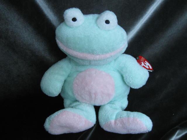 Ty Grins The Frog Pluffie NWT