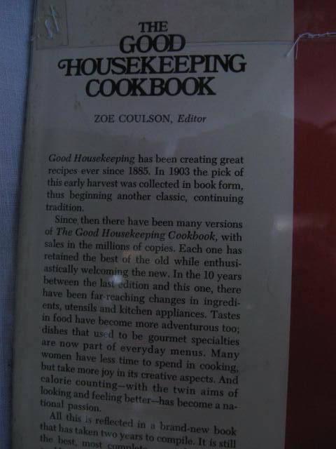 The Good Housekeeping Cookbook Copyright 1973