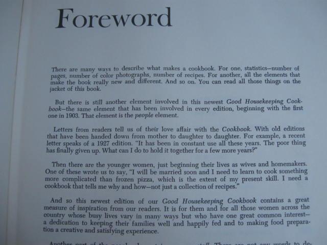 The Good Housekeeping Cookbook Copyright 1973