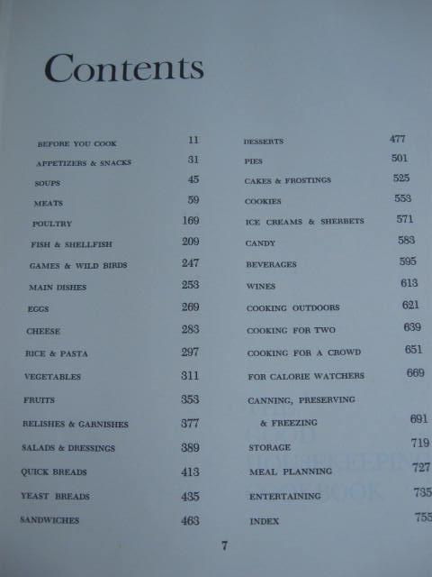 The Good Housekeeping Cookbook Copyright 1973