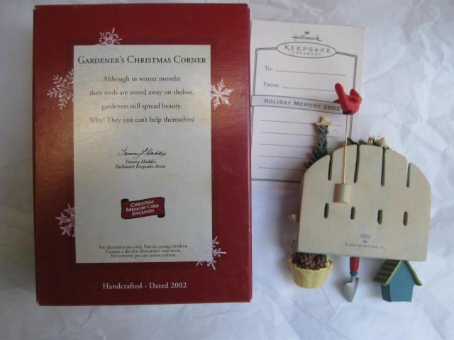 Hallmark 2002 Gardener's Christmas Corner Christmas Tree Ornament