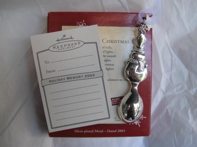 Hallmark 2003 Baby's First Christmas - Silver Colored Spoon Christmas Tree Ornament