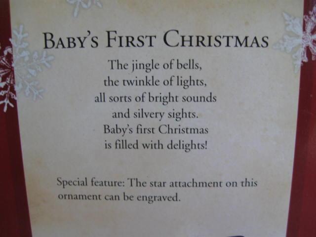 Hallmark 2003 Baby's First Christmas - Silver Colored Spoon Christmas Tree Ornament