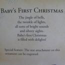Hallmark 2003 Baby's First Christmas - Silver Colored Spoon Christmas Tree Ornament
