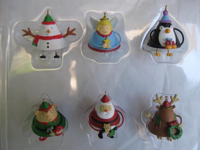 Hallmark 2007 Dancing Friends Set of 6 Christmas Tree Ornaments