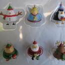 Hallmark 2007 Dancing Friends Set of 6 Christmas Tree Ornaments