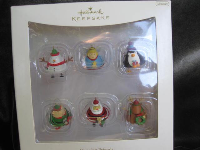 Hallmark 2007 Dancing Friends Set of 6 Christmas Tree Ornaments