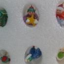 Hallmark 2002 Sugar Plum Fairies Set Of 6 Miniature Feather Tree Christmas Tree Ornaments