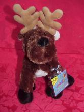 New Webkinz Retired Christmas Reindeer Sealed Tag + Secret Code