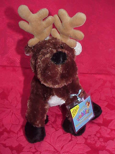 New Webkinz Retired Christmas Reindeer Sealed Tag + Secret Code