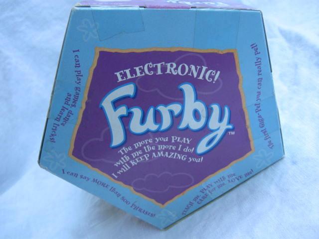 Original 1998 Black Furby With Blue Eyes Electric Interactive Toy