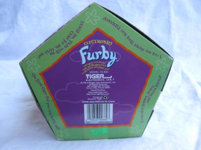 Original 1998 Black Furby With Blue Eyes Electric Interactive Toy