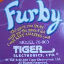 Original 1998 Black Furby With Blue Eyes Electric Interactive Toy