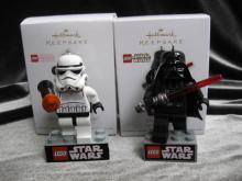 Hallmark Darth Vader & Imperil Stormtrooper Lego Star Wars Lot Of 2 Christmas Tree Ornaments 2011 & 2012