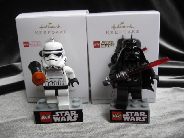 Hallmark Darth Vader & Imperil Stormtrooper Lego Star Wars Lot Of 2 Christmas Tree Ornaments 2011 & 2012