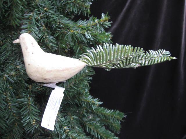 Hallmark 2006 White Destressed Bird Watcher Christmas Tree Ornament