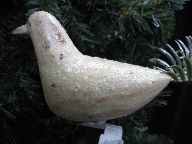 Hallmark 2006 White Destressed Bird Watcher Christmas Tree Ornament