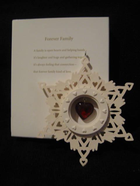 Hallmark 2012 Forever Family Christmas Tree Ornament