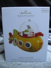 Hallmark 2012 Santa's Sweet Ride 6th In Series Yellow Jelly Bean Submarine Christmas Tree Ornament