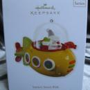 Hallmark 2012 Santa's Sweet Ride 6th In Series Yellow Jelly Bean Submarine Christmas Tree Ornament