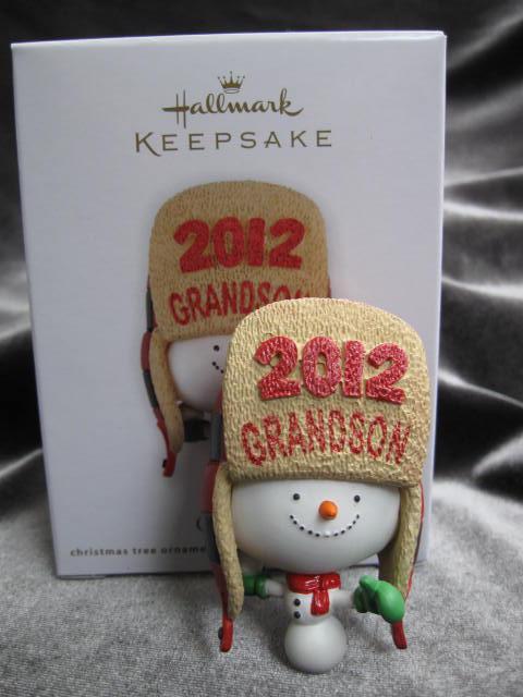 Hallmark 2012 Grandson Snowboy Christmas Ornament