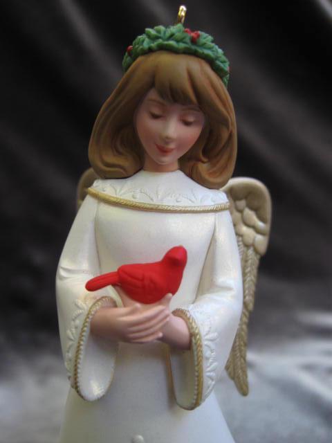 Heavenly Friends Hallmark 2012 Register To Win Angel & Cardinal Christmas Tree Ornament