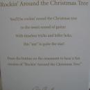 Hallmark 2012 Rockin' Rockin Around The Christmas Tree Magic Sound Ornament