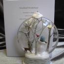 Hallmark 2012 Woodland Wonderland Snowman Snowglobe Chrsitmas Tree Ornament