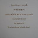 Hallmark 2012 Woodland Wonderland Snowman Snowglobe Chrsitmas Tree Ornament