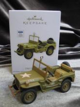 Hallmark 2012 1943 Ford GPW Debut Reveal WWII Jeep Christmas Tree Ornament