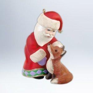 2012 Hallmark A Visit From Santa 4th In Series Red Fox Ornament Christmas Tree Ornament