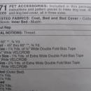 McCall's Crafts 3071 dog Bed, Dog Cover & Dog Coat Sewing Pattern