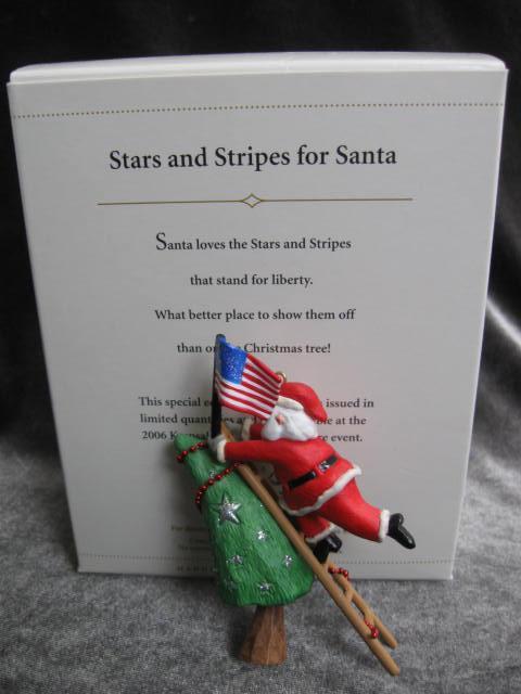 Hallmark 2006 Stars & Stripes for Santa Limited Patriotic USA Flag Ornament