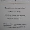 Hallmark 2006 Stars & Stripes for Santa Limited Patriotic USA Flag Ornament