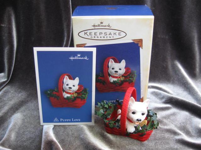 Hallmark 2005 Puppy Love 15th In Series Westie Christmas Tree Ornament