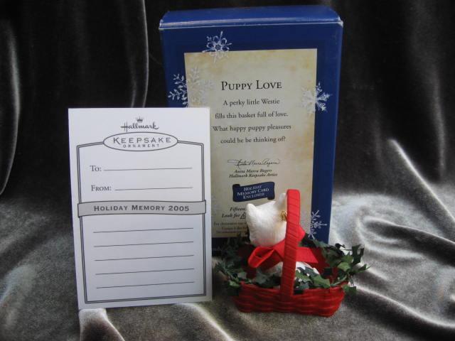 Hallmark 2005 Puppy Love 15th In Series Westie Christmas Tree Ornament