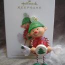 Hallmark 2008 Sweet Treat Elf Gum Drop Christmas Tree Ornaments