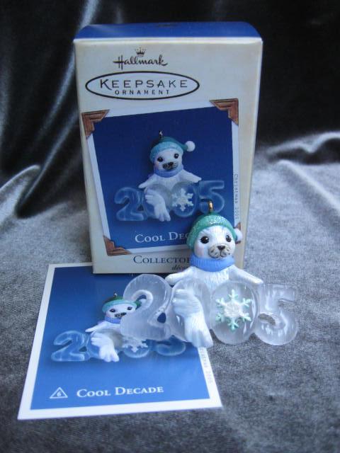Hallmark 2005 Cool Decade White Seal #6 In Cool Decade Series Christmas Tree Ornament