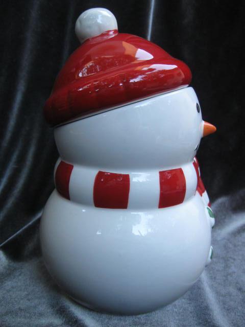 Hallmark 2012 Snowman Cookie Treat Candy Jar Christmas Holiday Winter
