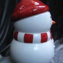 Hallmark 2012 Snowman Cookie Treat Candy Jar Christmas Holiday Winter