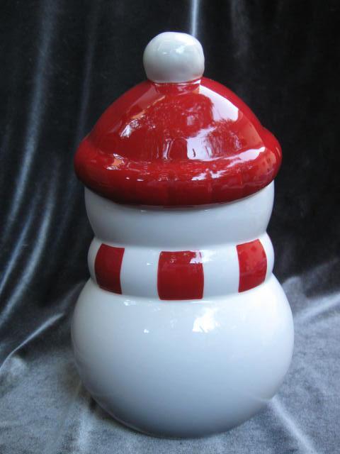 Hallmark 2012 Snowman Cookie Treat Candy Jar Christmas Holiday Winter