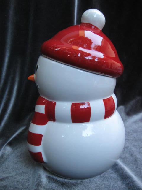 Hallmark 2012 Snowman Cookie Treat Candy Jar Christmas Holiday Winter