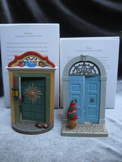 Hallmark 2008 2010 Mexico & Italy 2nd & 4th In Doorways Around The World Series Christmas Tree Ornament