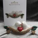 Hallmark 2012 Our Christmas Together Doves Christmas Tree Ornament