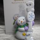 Hallmark 2012 Frosty Fun Decade #3 In Series Christmas Tree Ornament