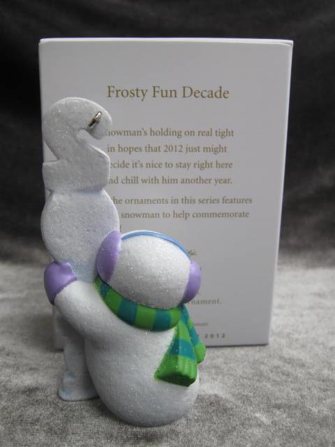 Hallmark 2012 Frosty Fun Decade #3 In Series Christmas Tree Ornament