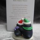 Hallmark 2012 Baby Makes Three Penguins Christmas Tree Ornament