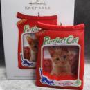 Hallmark 2012 Purrfect Cat Perfect Cat Photo Holder Christmas Tree Ornament