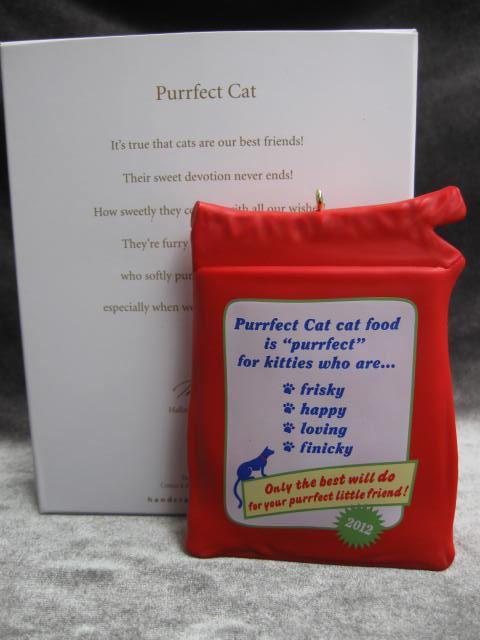Hallmark 2012 Purrfect Cat Perfect Cat Photo Holder Christmas Tree Ornament