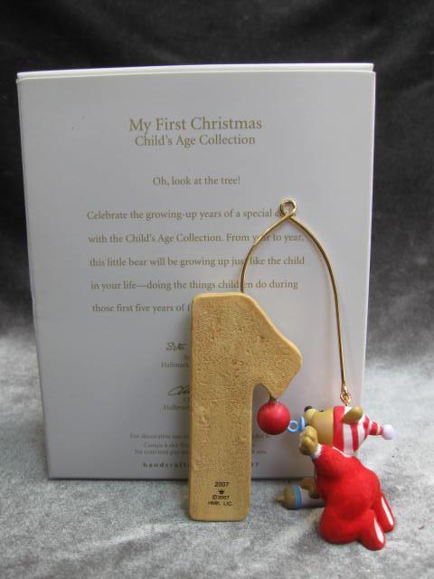 Hallmark 2007 My First Christmas Child's Age Collection Baby's First Christmas Tree Ornament Baby's First Christmas